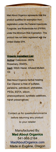 MAD ABOUT ORGANICS Healing Ear Cleaner - For Dogs and Cats