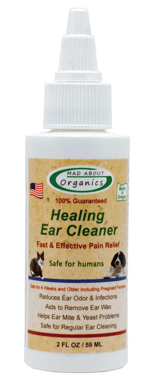 MAD ABOUT ORGANICS Healing Ear Cleaner - For Dogs and Cats