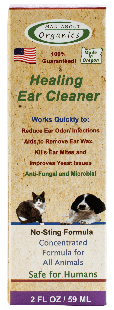 MAD ABOUT ORGANICS Healing Ear Cleaner - For Dogs and Cats