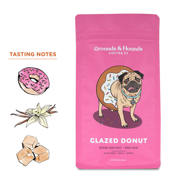 Grounds and Hounds Glazed Donut Blend Medium Roast Coffee