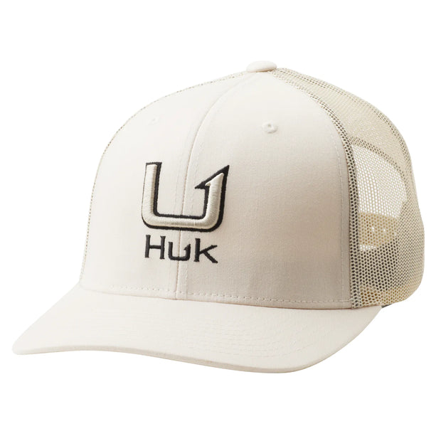 HUK BARB U KHAKI TRUCKER HAT