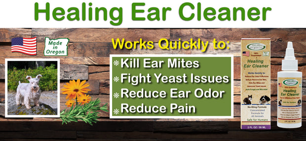 MAD ABOUT ORGANICS Healing Ear Cleaner - For Dogs and Cats