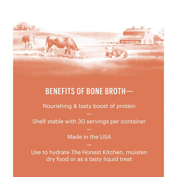 The Honest Kitchen Daily Boosters Beef & Turmeric Instant Bone Broth Topper