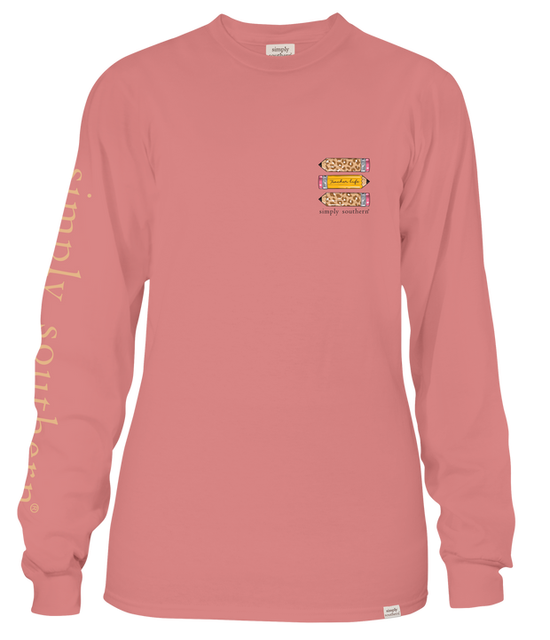 Simply Southern Teach Love Inspire Long Sleeve Shirt - Clearance