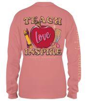 Simply Southern Teach Love Inspire Long Sleeve Shirt - Clearance