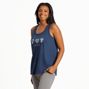 Life is Good Americana Hearts Women's Textured Slub Tank