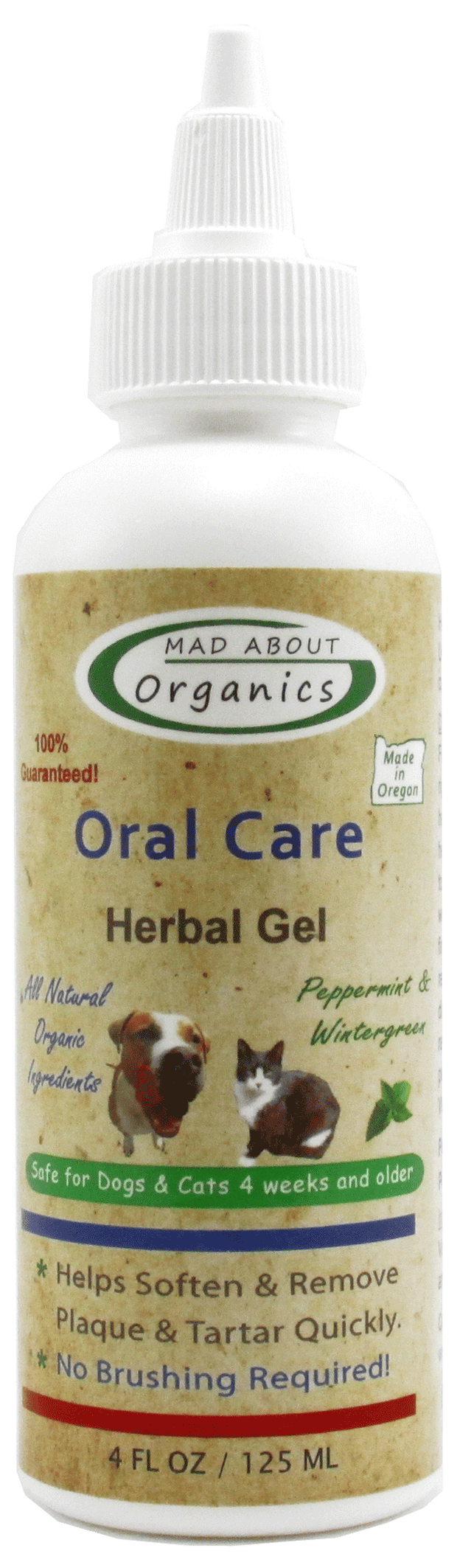 MAD ABOUT ORGANICS Oral Care Herbal Gel - For Dogs and Cats