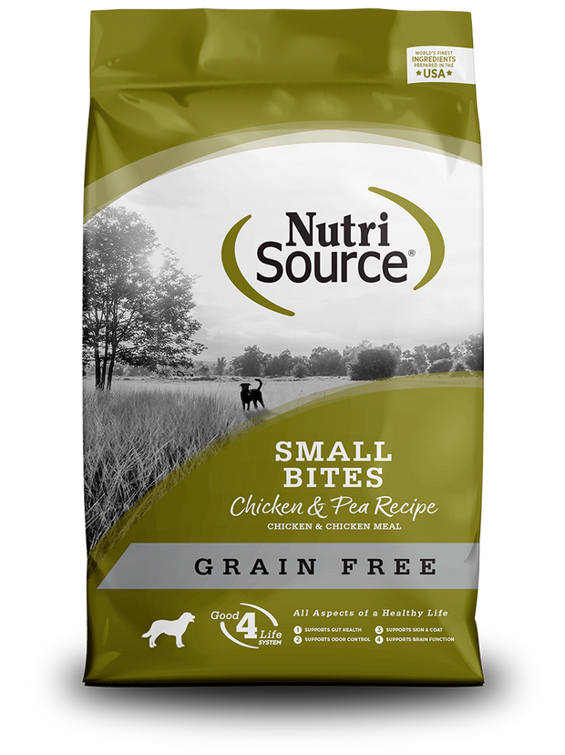 NUTRI SOURCE Small Bites Chicken and Pea Recipe Dog food