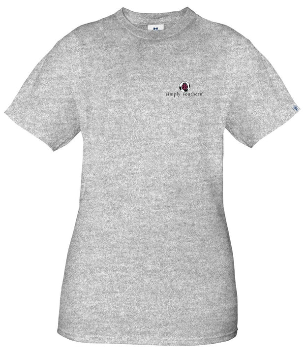 Simply Southern Hair Soccer- Heather Gray Short Sleeve Shirt