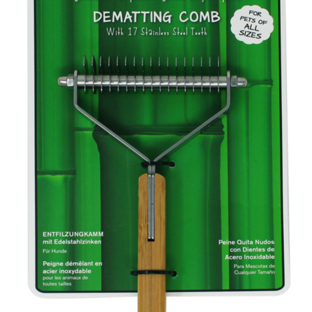 Bamboo Groom Dematting Comb