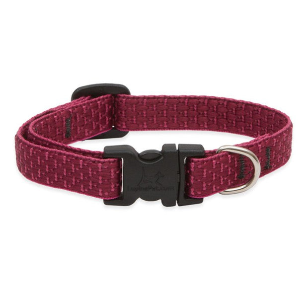 LupinePet Eco Dog Collar and Dog Leash - Berry- MADE IN THE USA