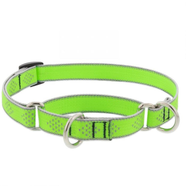 LupinePet High Light Dog Collar and Dog Leash - Green Diamond - MADE IN THE USA