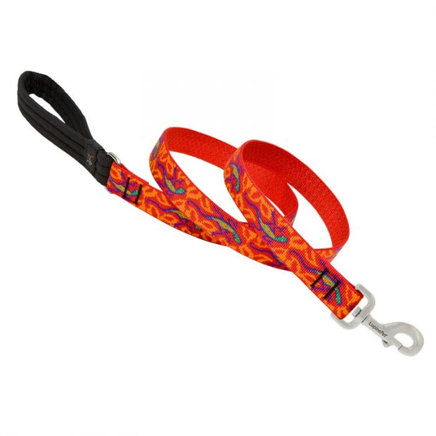 LupinePet Dog Collar and Dog Leash - Go Go Gecko- MADE IN THE USA