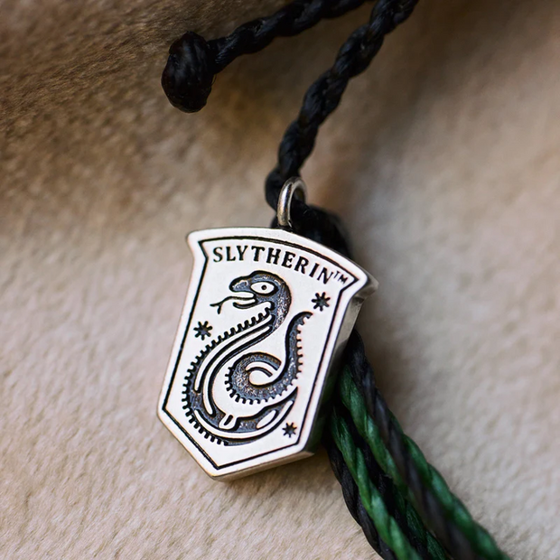 Pura Vida Slytherin House Charm Heather Green Bracelet