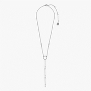 Pura Vida Crystal Lariat Silver Choker