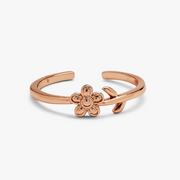 Pura Vida Single Daisy Toe Ring