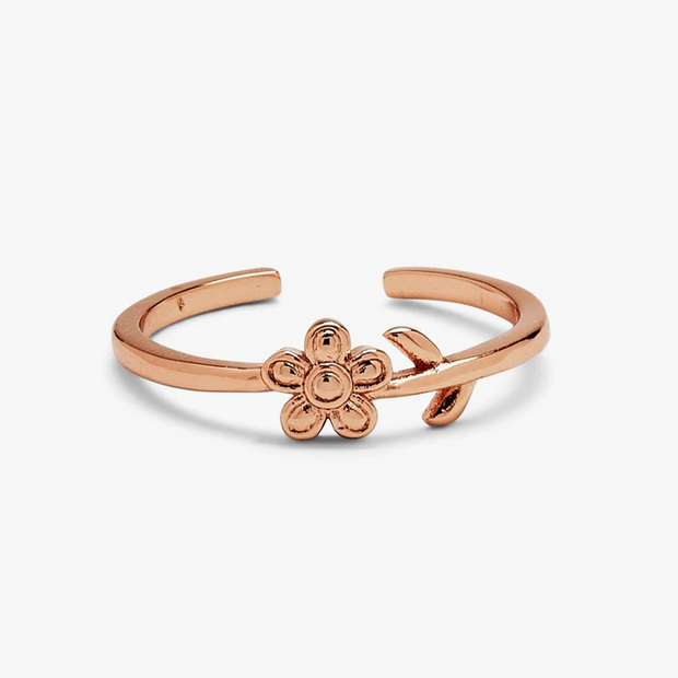 Pura Vida Single Daisy Toe Ring