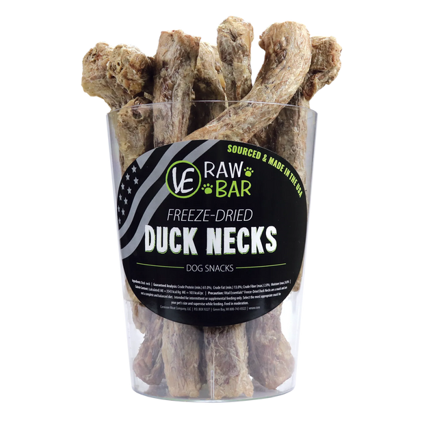 Vital Essentials Raw Bar Duck Necks Dog Chews